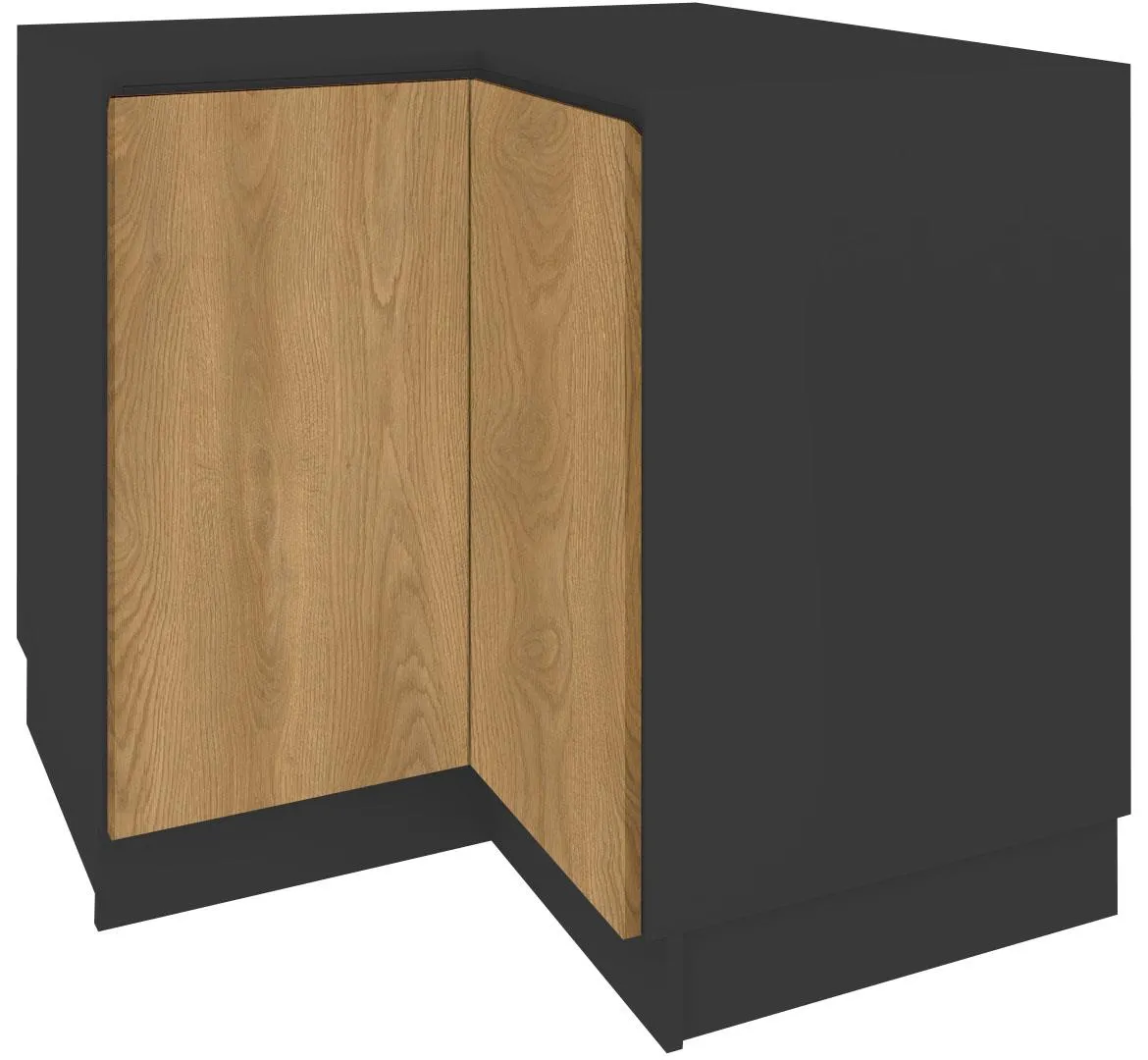 Campari DNPP90/90 ugaoni kuhinjski element 2 vrata 90x54x87 cm crni/hrast
