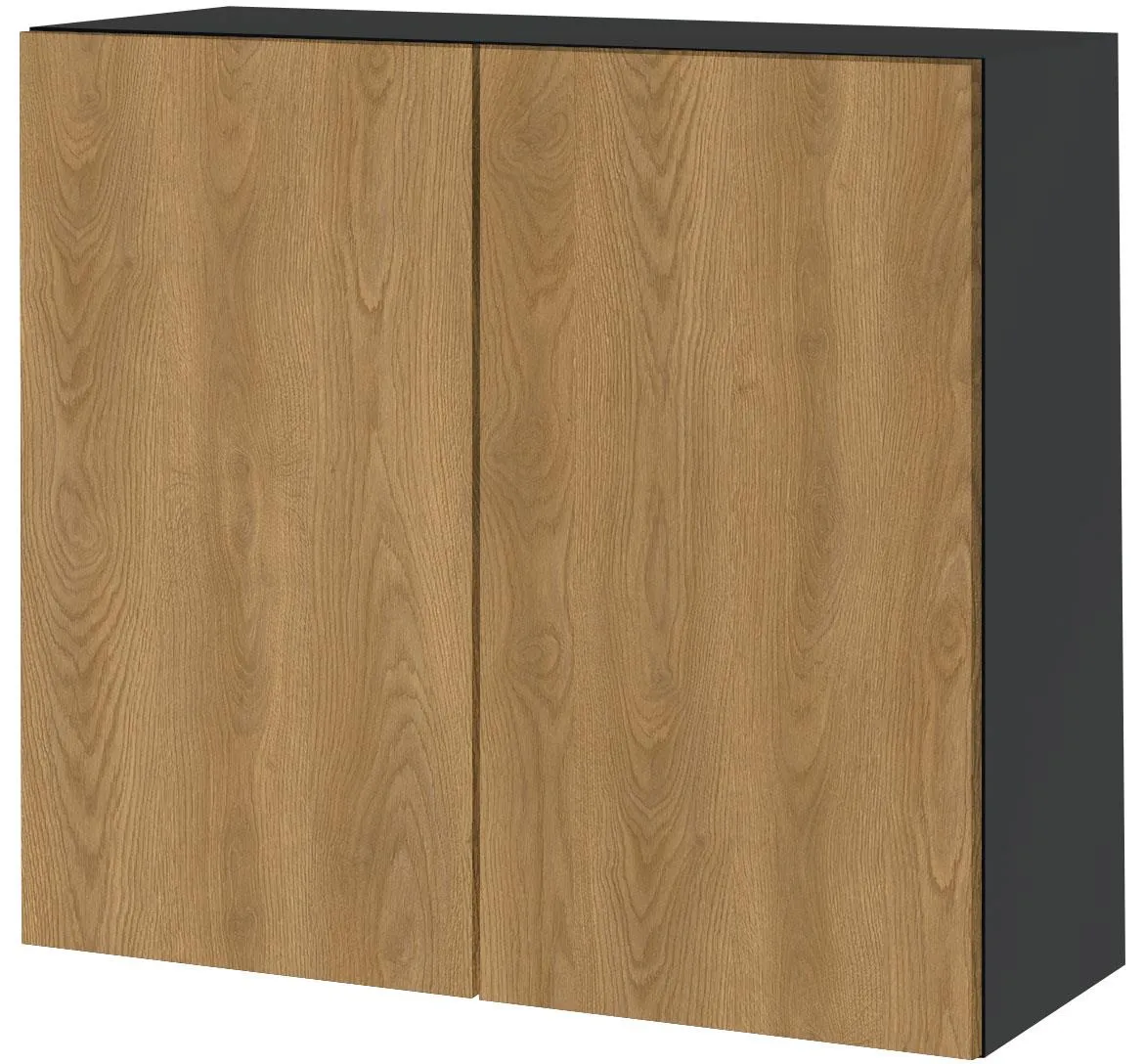 Campari W8/72 viseci kuhinjski element 2 vrata 80x32x72 cm crni/hrast