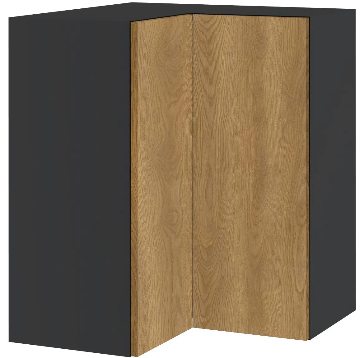 Campari WNPP60/60/72 ugaoni kuhinjski element 2 vrata 60x32x72 cm crni/hrast