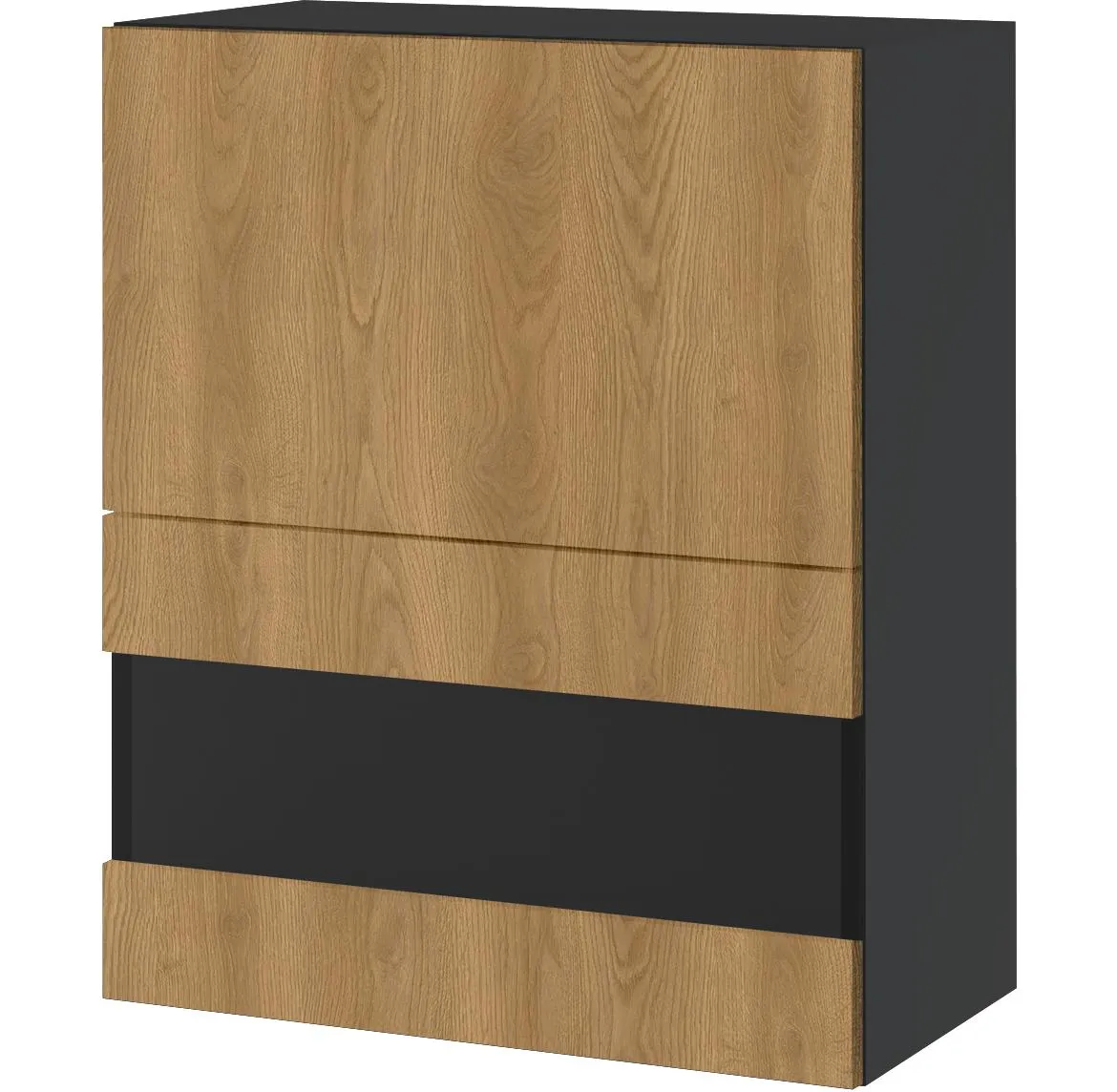 Campari WWPO6/72 viseci kuhinjski element 2 vrata 60x32x72 cm crni/hrast