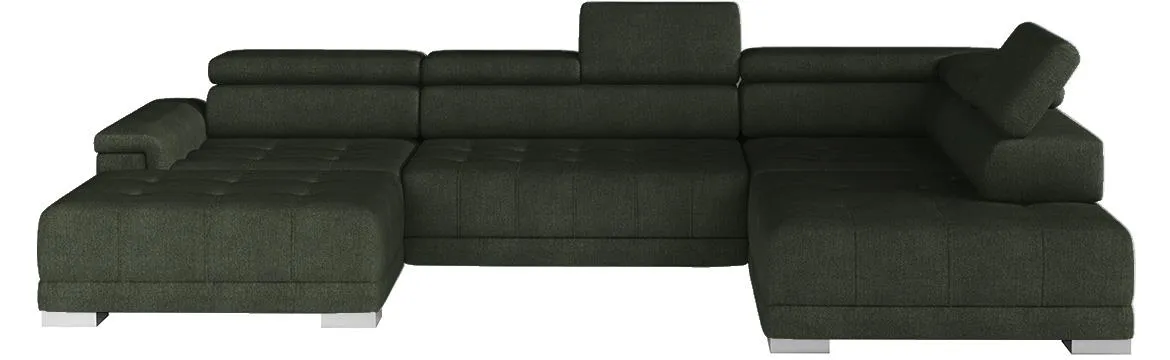 Campo XL Crown 12 ugaona garnitura 374x220x101 desna zelena