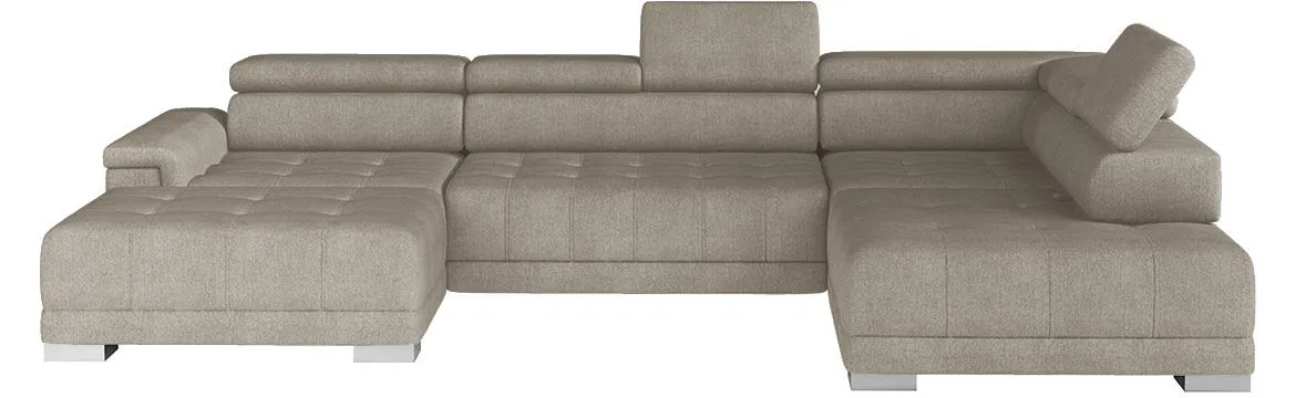 Campo XL Crown 2 ugaona garnitura 374x220x101 desna bež