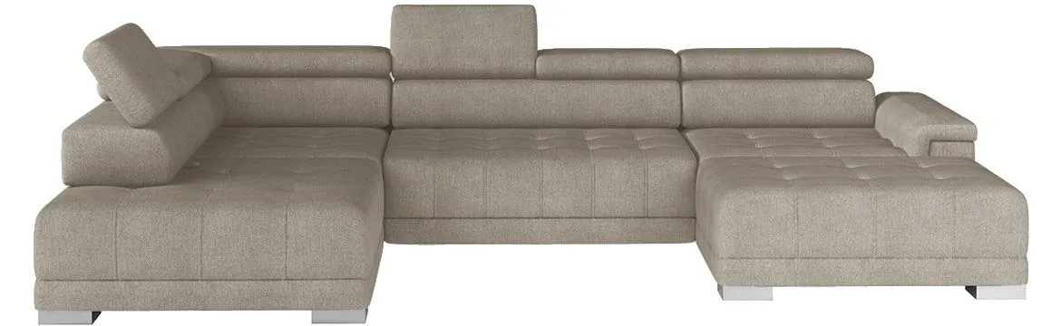 Campo XL Crown 2 ugaona garnitura 374x220x101 leva bež