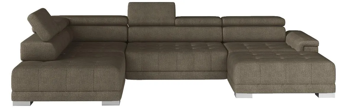 Campo XL Crown 4 ugaona garnitura 374x220x101 leva braon