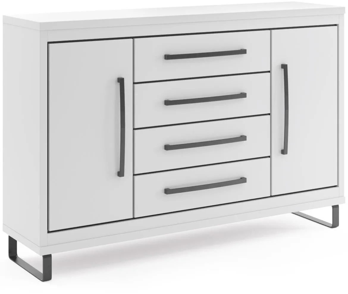 Capri komoda C05 4 fioke+2 vrata 170x41x108,6 cm bela