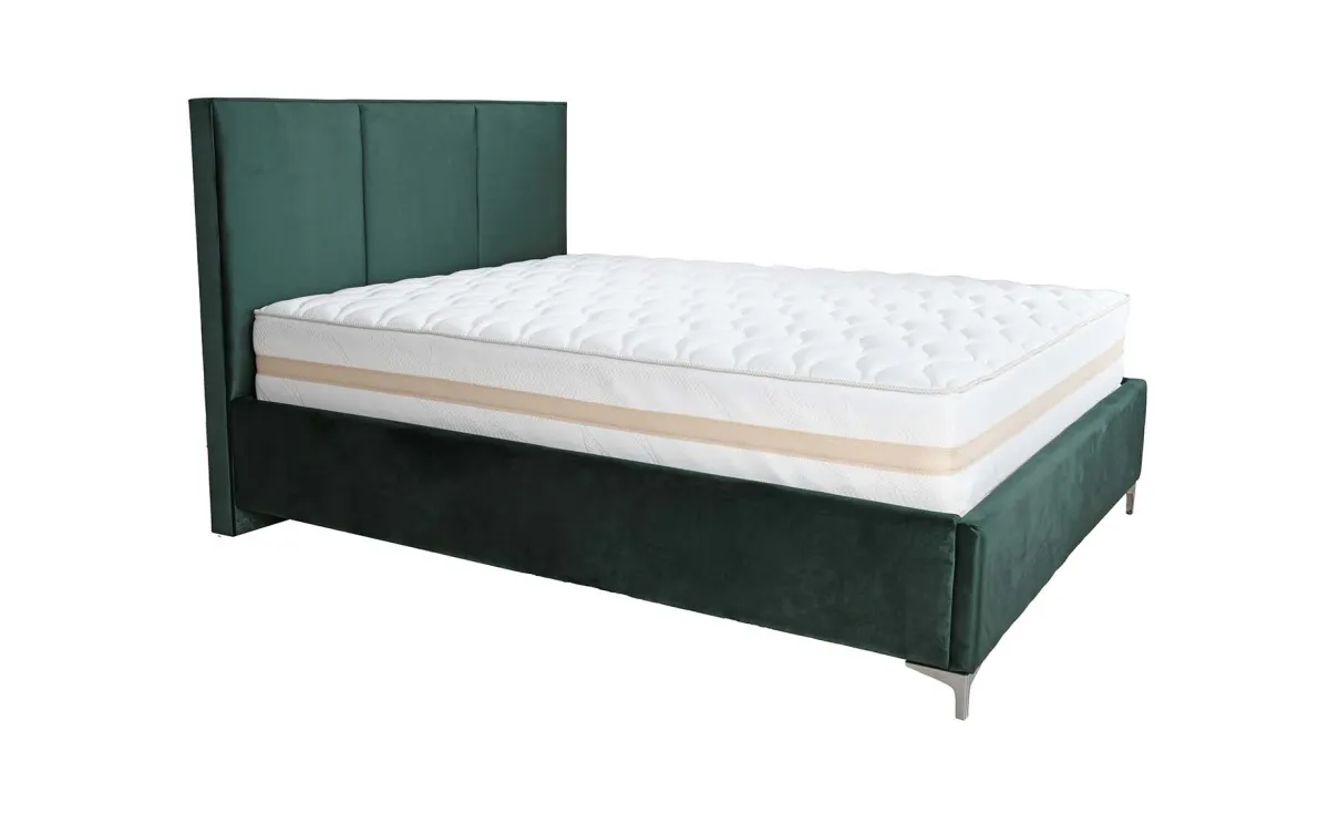 Cardif krevet sa podnicom +prostor za odlaganje 170x218x122 cm zeleni