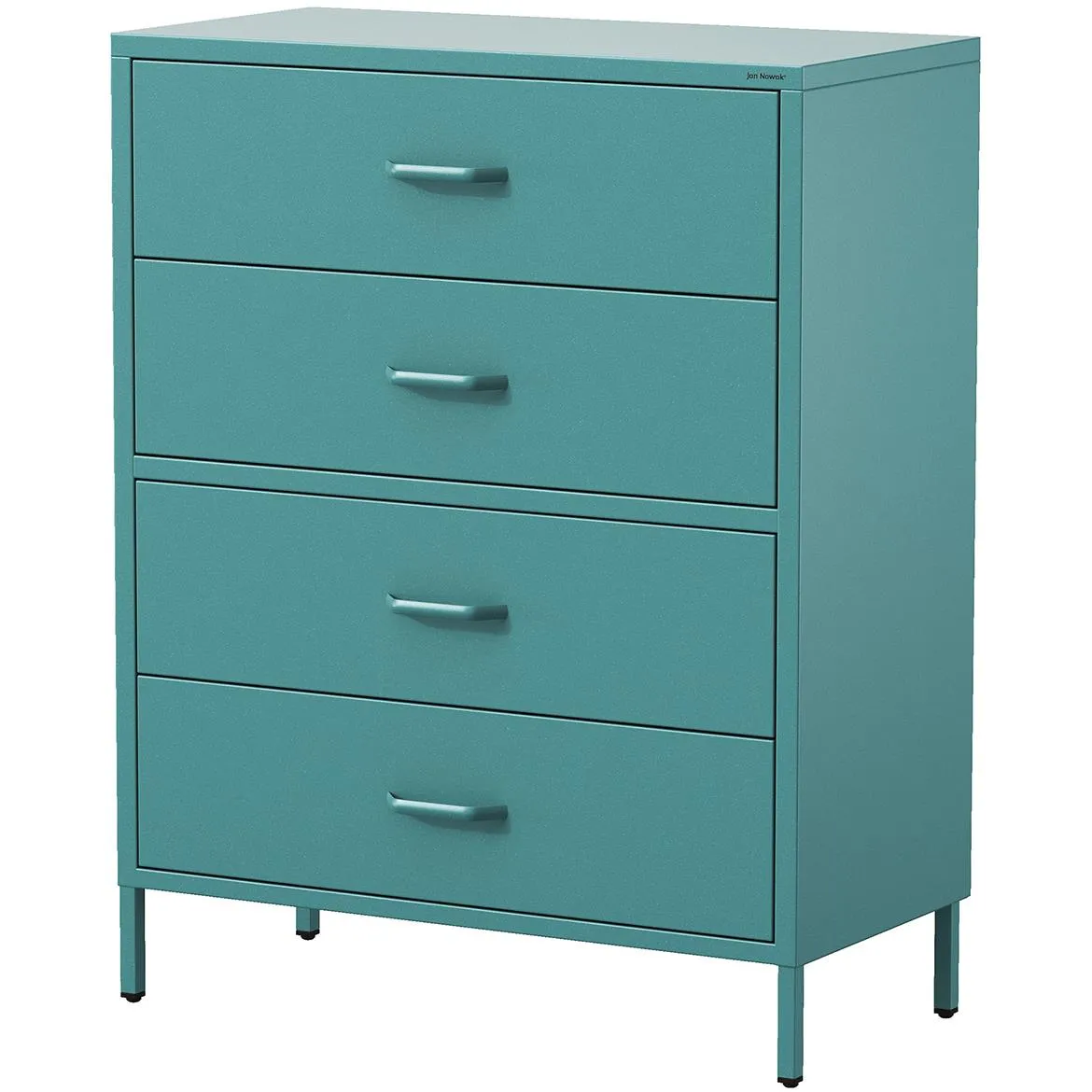 Carla Moderna metalna komoda zelena 80X40X101,5