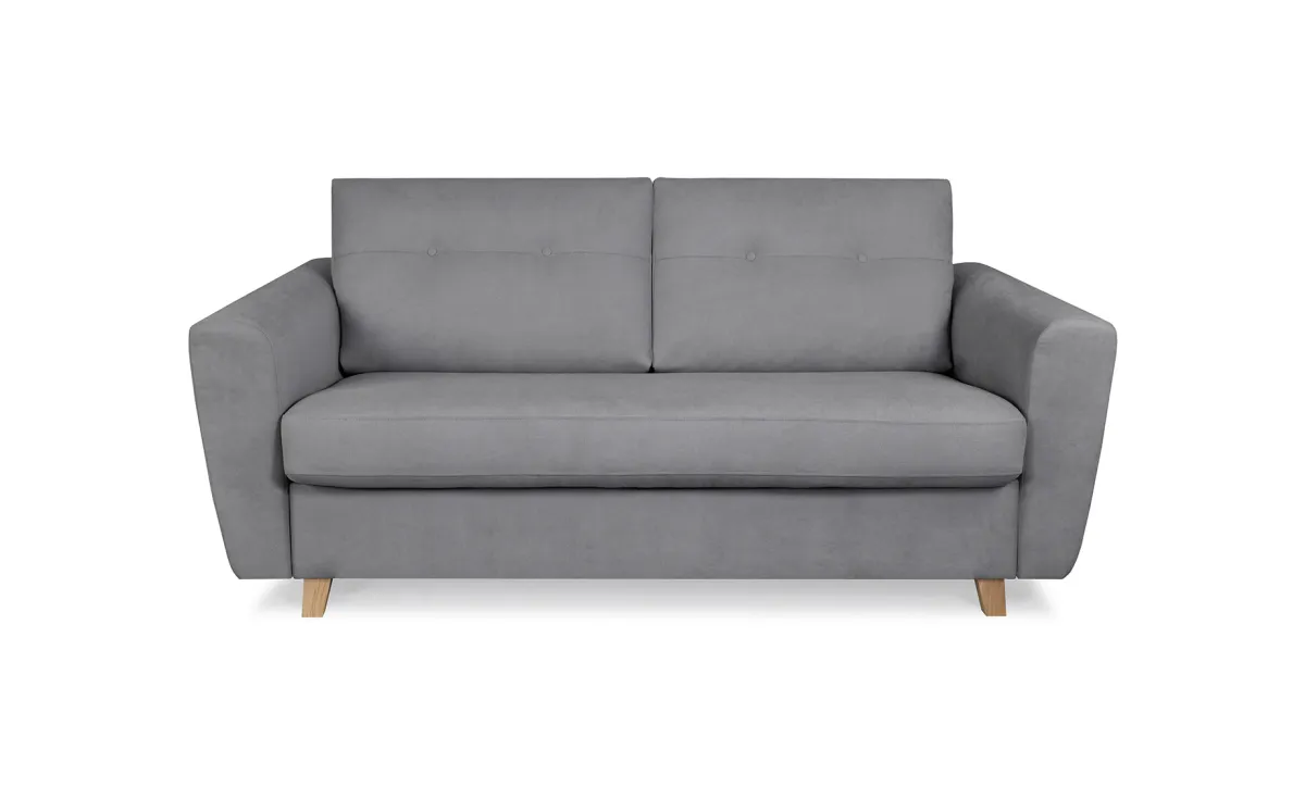 Caroline trosed sa ležajem 198x70x92 cm sivi