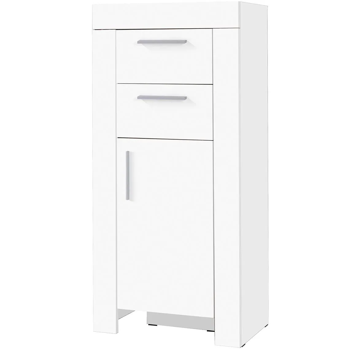 Cezar komoda 1 vrata+2 fioke 60,8x42x131 bela
