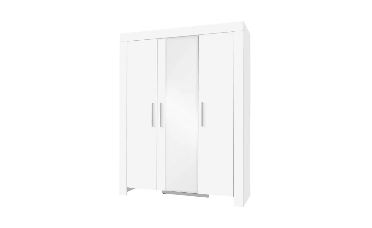 Cezar ormar otklopni 3V/1 šipka+4 police 150x61x201 cm beli