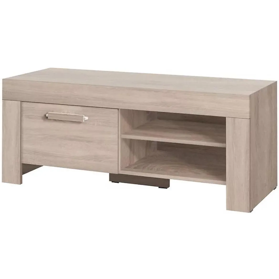 Cezar TV komoda 1 vrata + 2 otvora 120x52x51 cm natur (hrast sonoma)