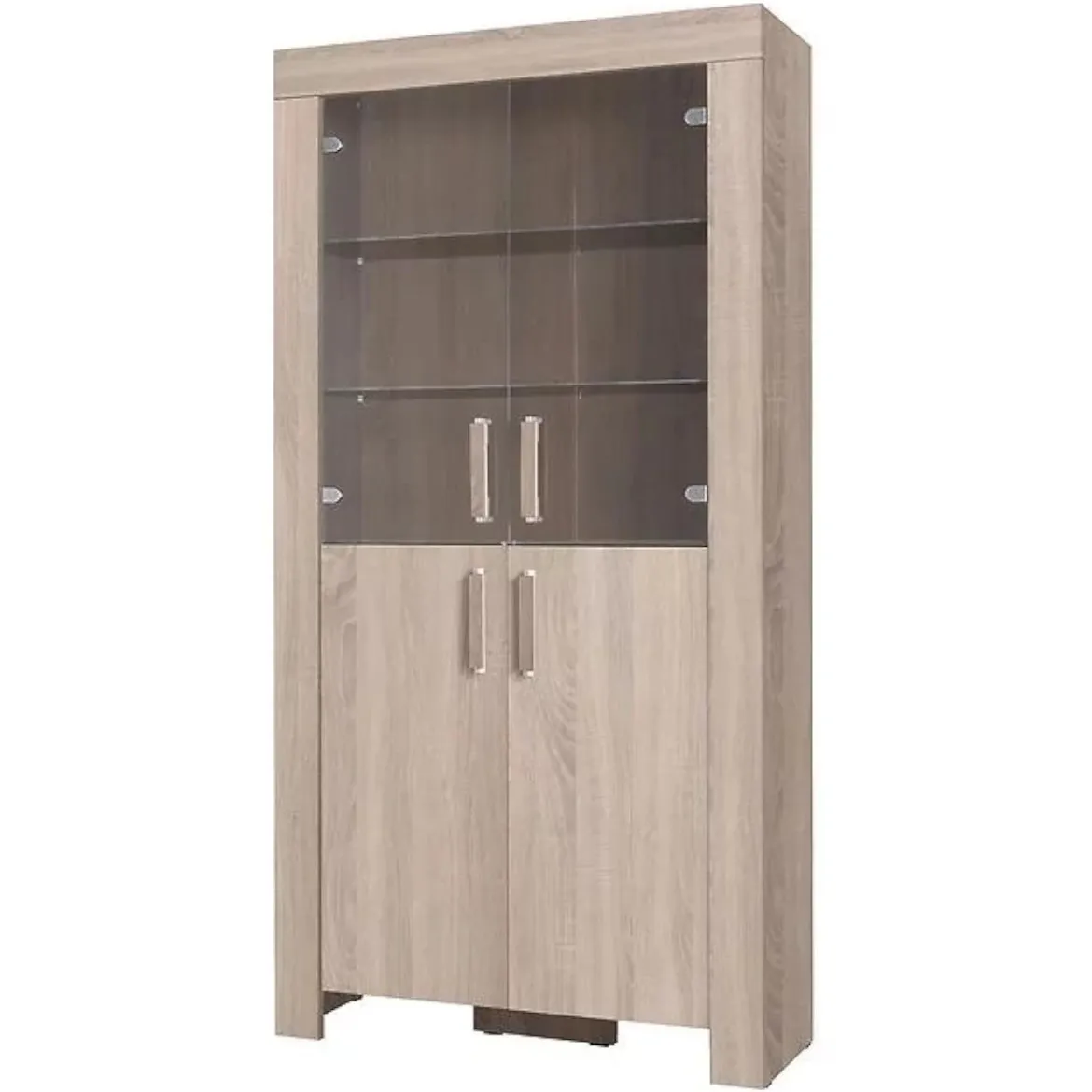 Cezar vitrina 4 vrata 100x42x201 natur