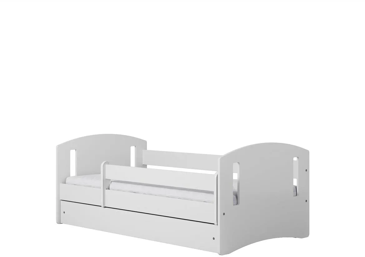 Classic decji krevet sa podnicom 90x144x65 cm beli