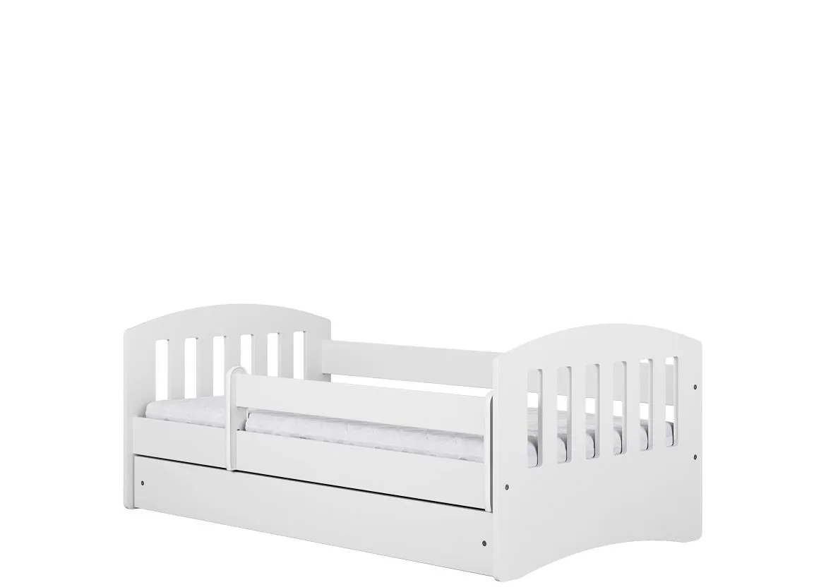Classic decji krevet sa podnicom 90x184x65 cm beli