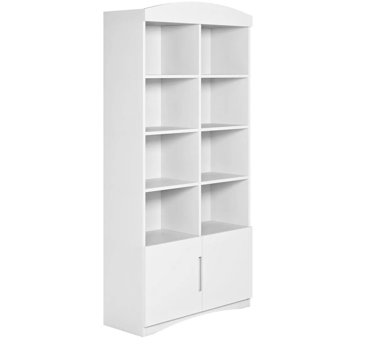Classic polica 2 vrata+8 otvora 90x36x188,2 cm bela
