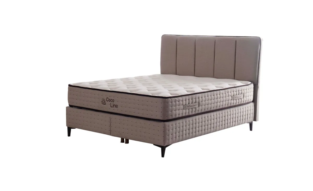 Coco line boxspring krevet 188x213x118 cm bež