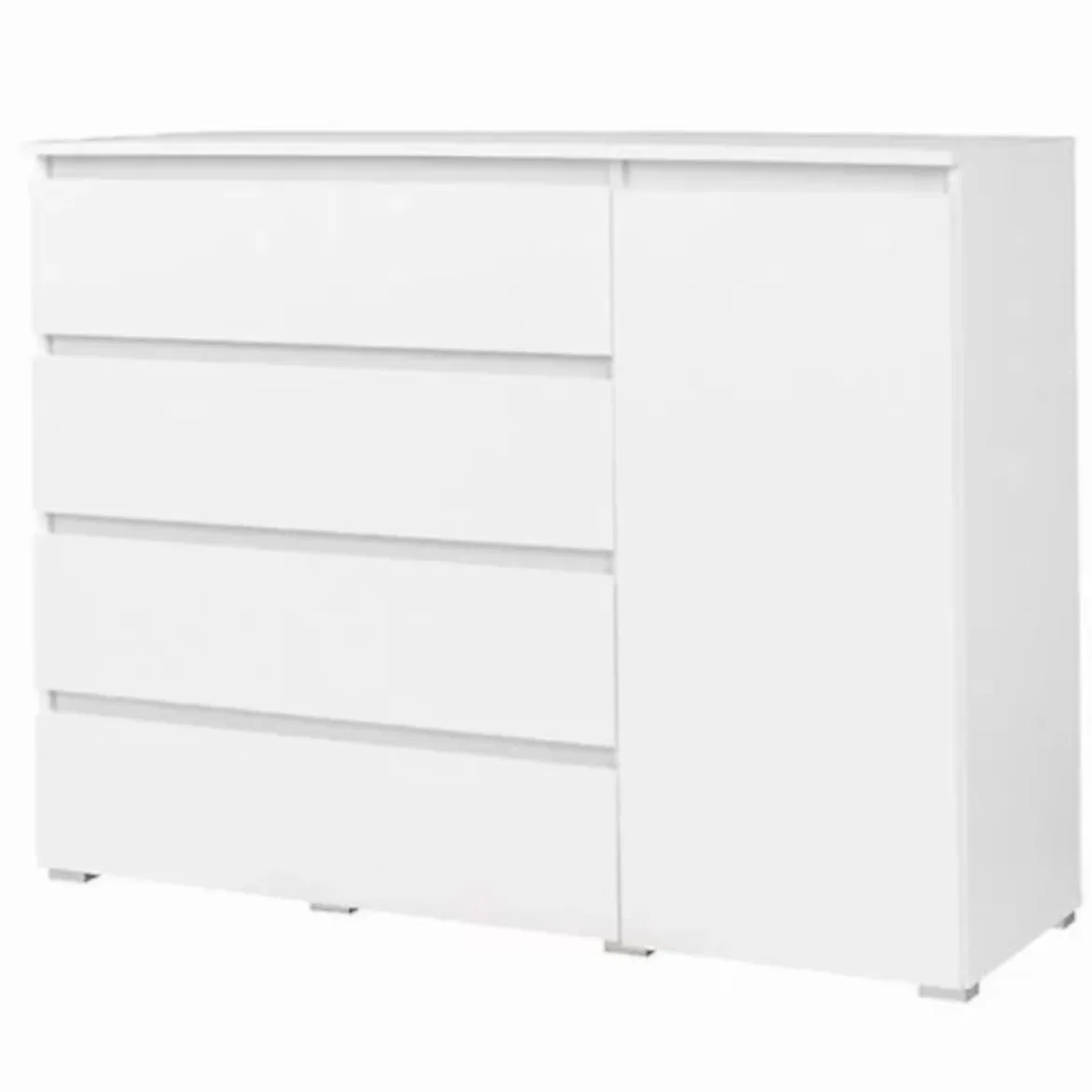 Cosmo komoda  1 vrata+4 fioke 138x41x97 bela