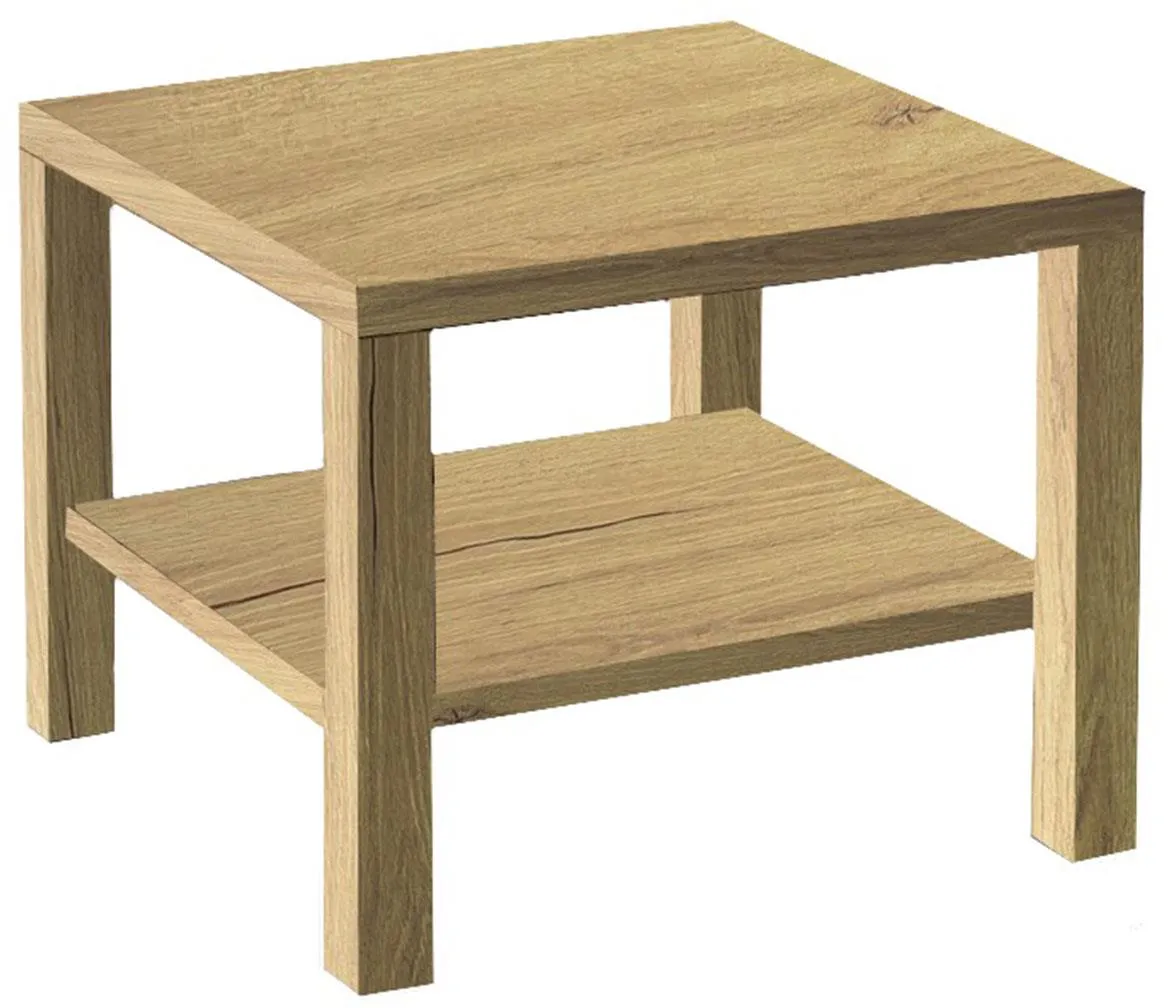 Cristo klub sto 1 polica 55x55x48 cm hrast