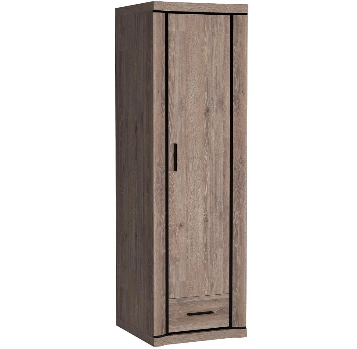 Dallas D19 ormar 1 vrata 58x59x192 cm sivi hrast