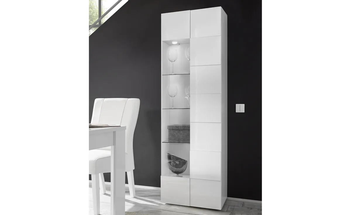 Dama uska vitrina 1 vrata 60x43x187cm