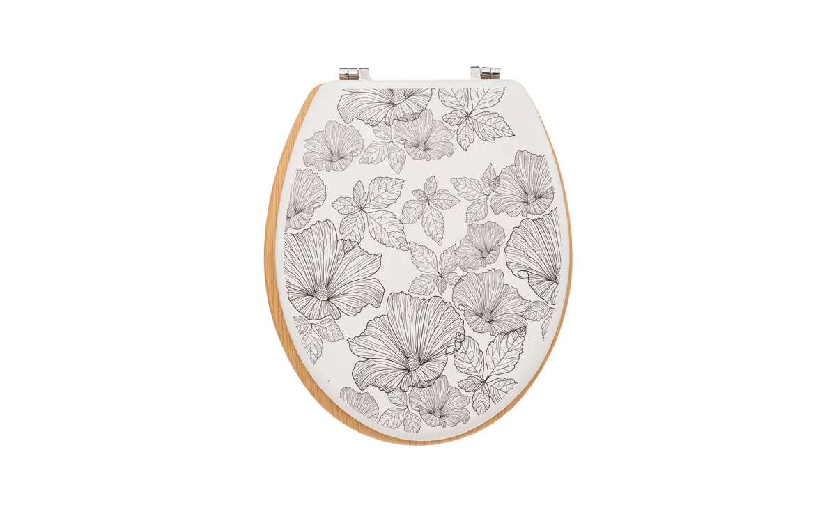 Daska za wc Black Flora 36x5,5x46,5cm