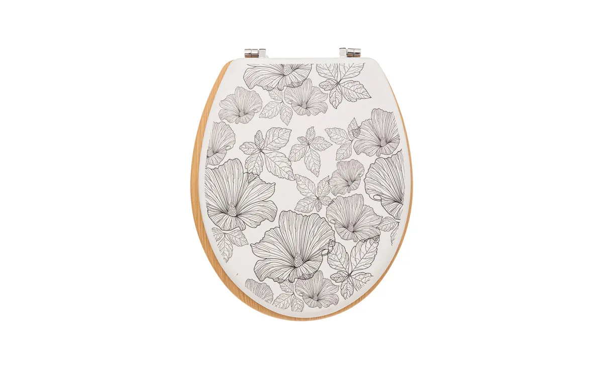 Daska za wc Black Flora 36x5,5x46,5cm
