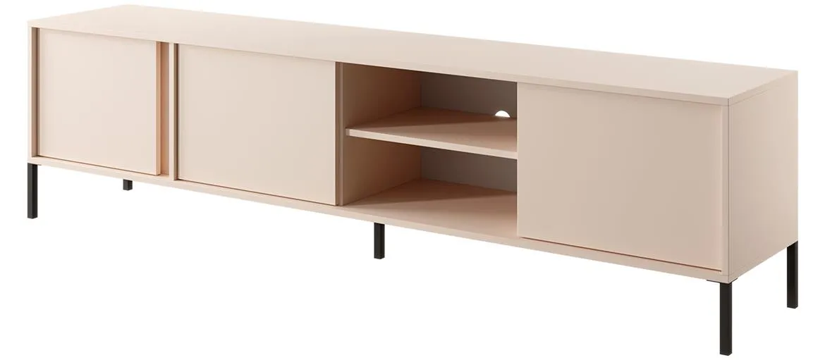 Dast F 203 TV komoda 3 vrata+2 otvora 202,9x39,5x53,4 cm bež
