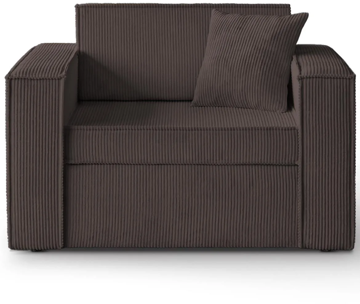 Dave 80 fotelja s ležajem 117x90x78 Poso 06 braon