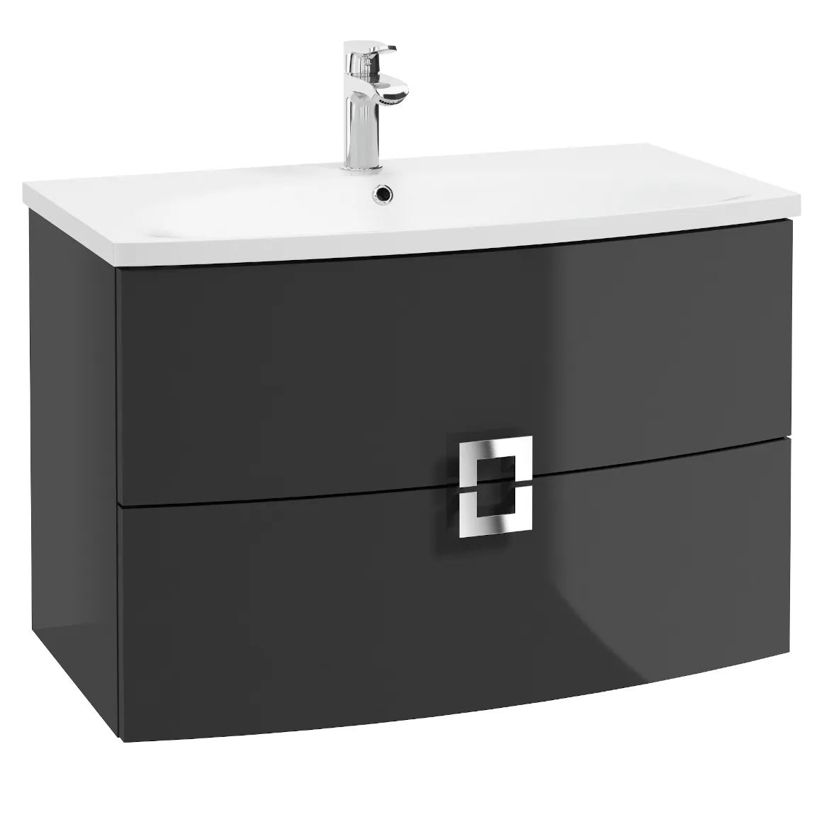 Deco ormaric 2 fioke 78,5x44,6x50,7 cm tamno sivi