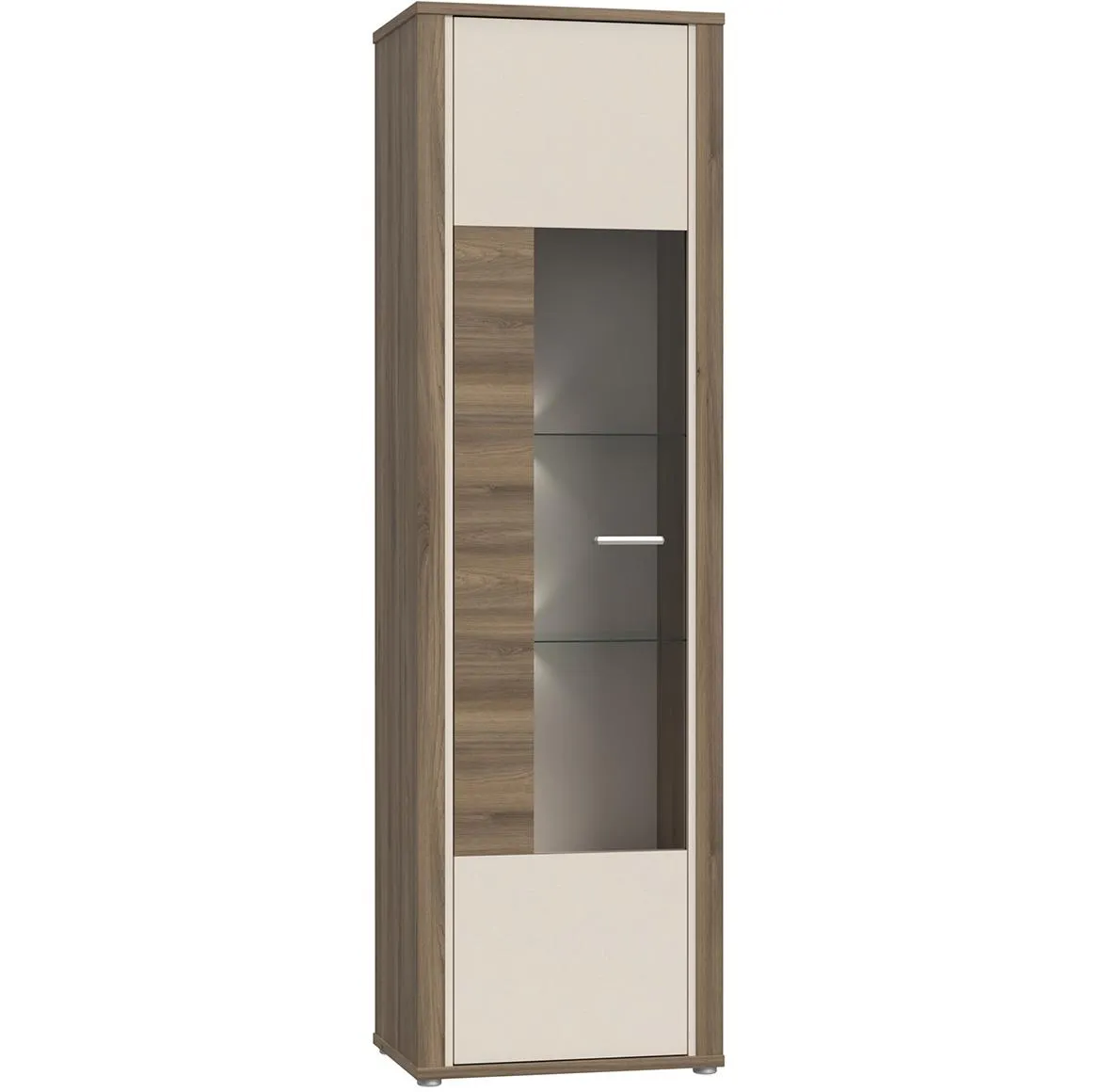 Dedelos DDLV712 vitrina 58,8x41,6x198,3 natur/bež