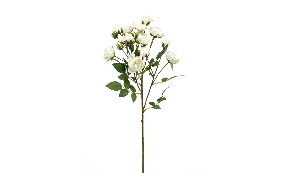 Deko grana Rose 57cm bela