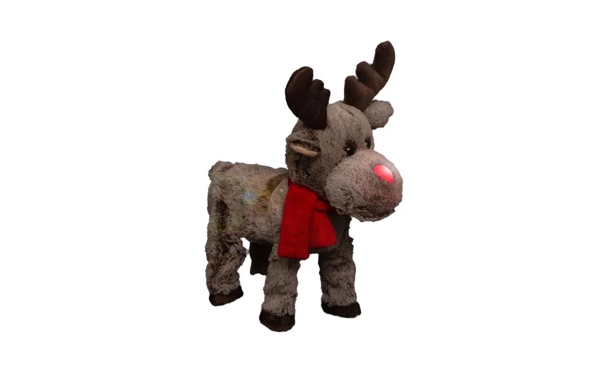 Dekoracija irvas Rudolf led 27x40cm