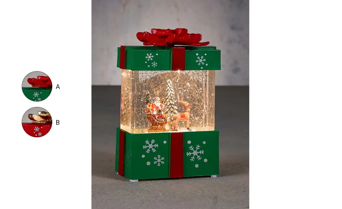 Dekoracija Lanterna Xmas gift sort 2 18.5 cm