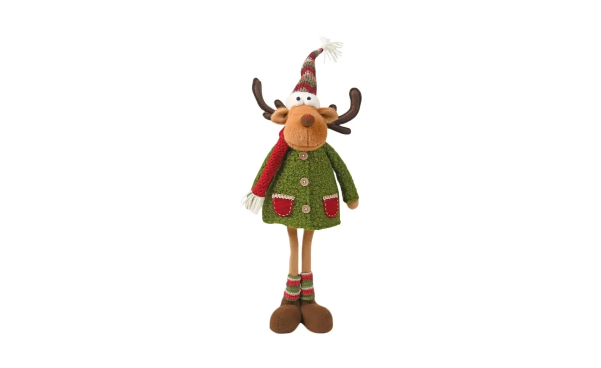 Dekoracija male reindeer 60cm red/green