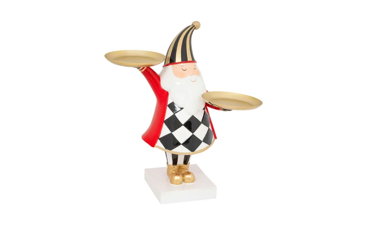 Dekoracija Santa 30 cm sa 2 tanjira