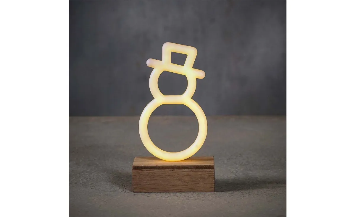 Dekoracija snowmann neon light 55 led warm white