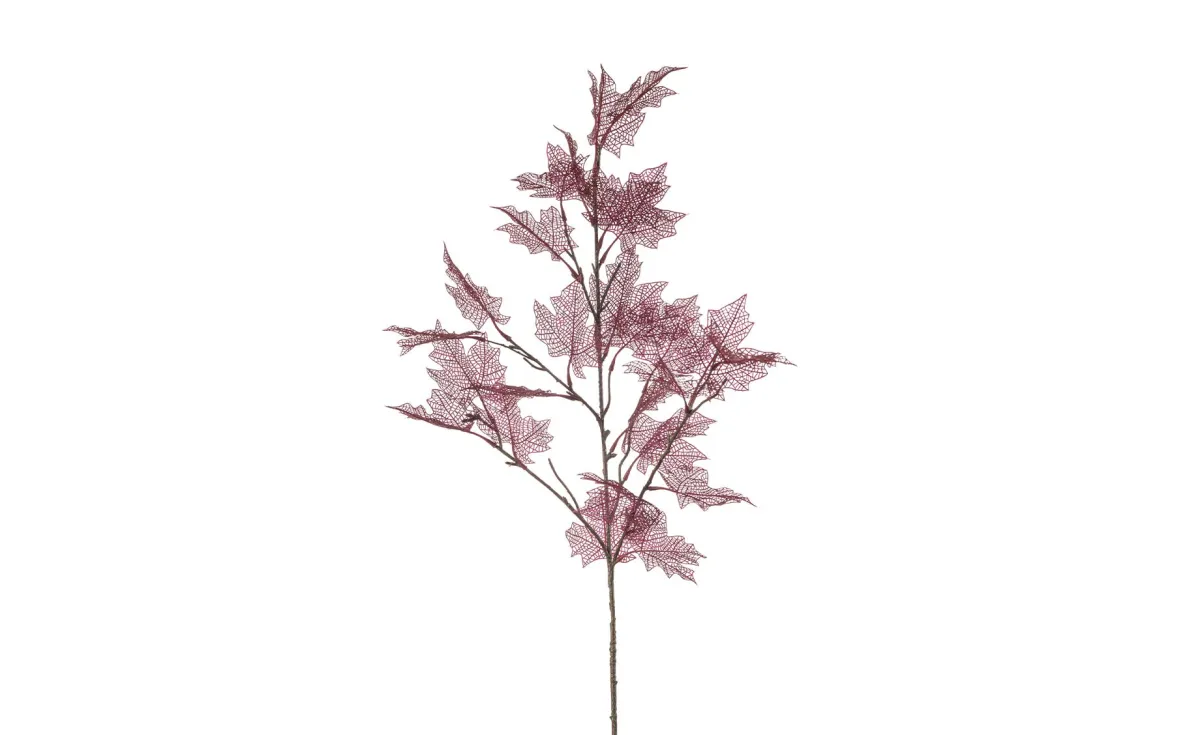 Dekorativna grana maple 80cm burgundy