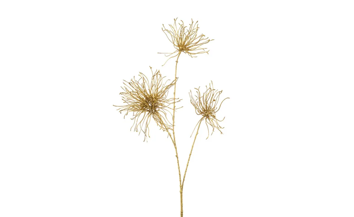 Dekorativna grana thistle 95cm zlatna