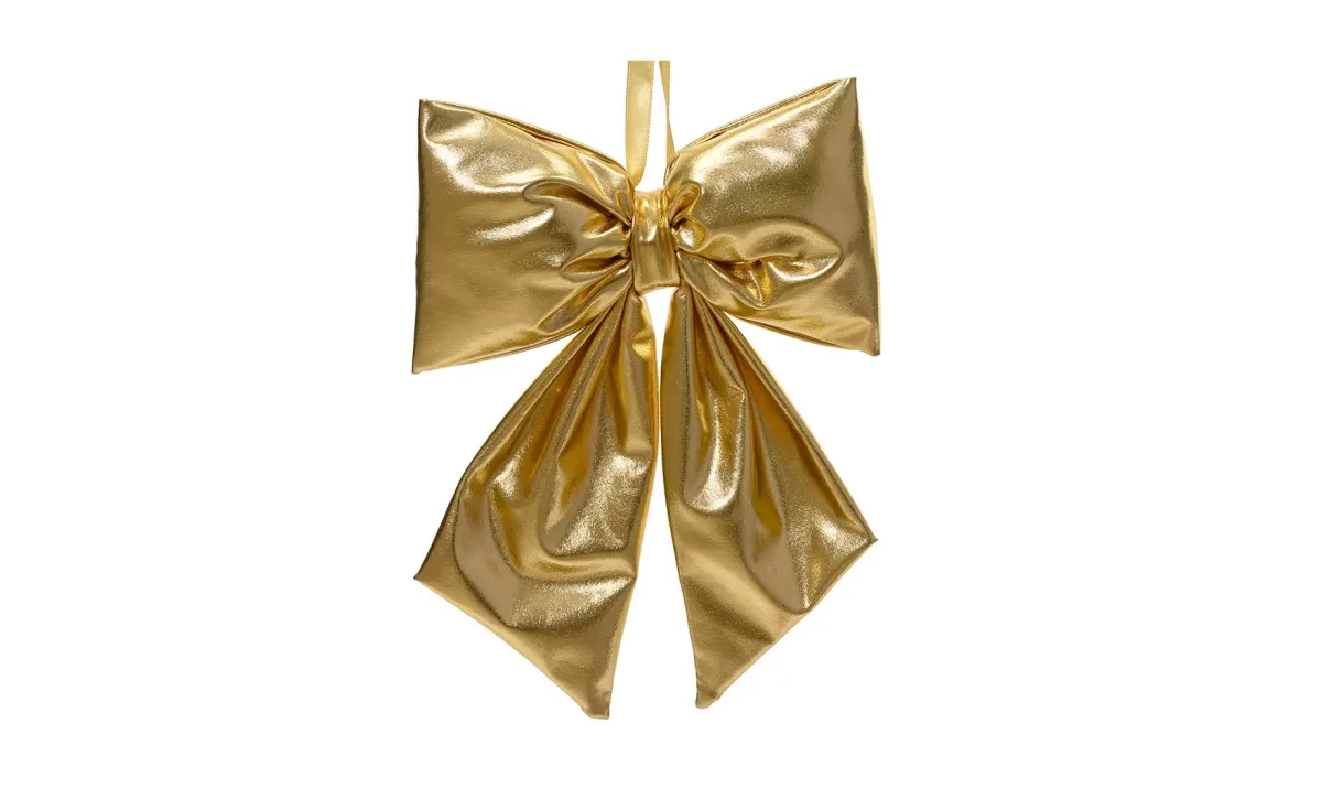 Dekorativna mašna gold 4x16x21cm