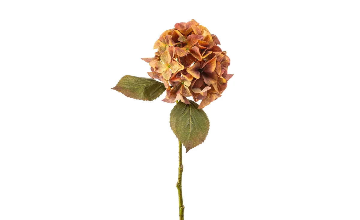 Dekorativni cvet hydrangea 47cm koraljni