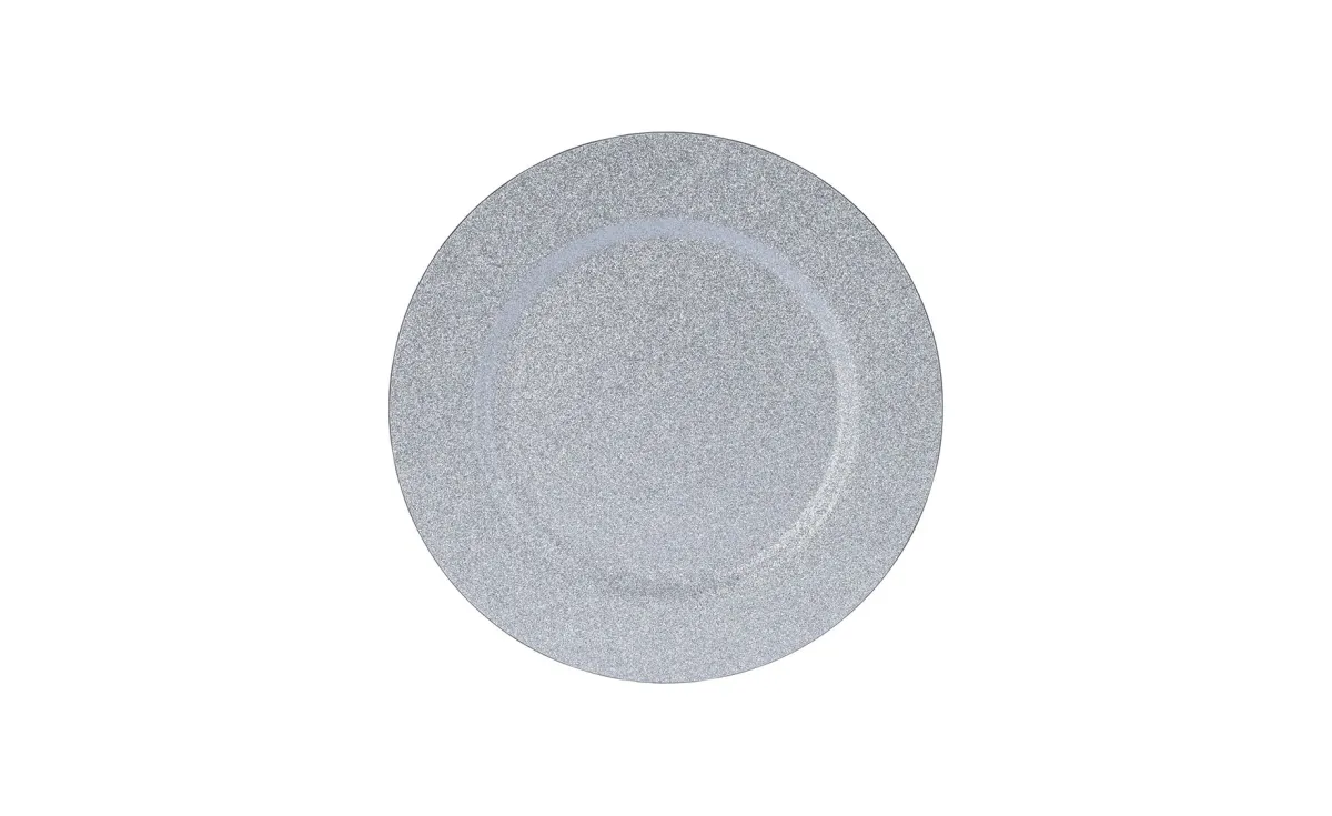 Dekorativni tanjir Shiney 33cm srebrni