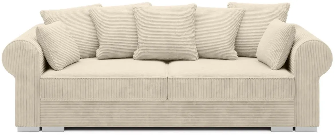 Deluxe trosjed s ležajem i prostorom za odlaganje 256x106x90 bež Poso 105