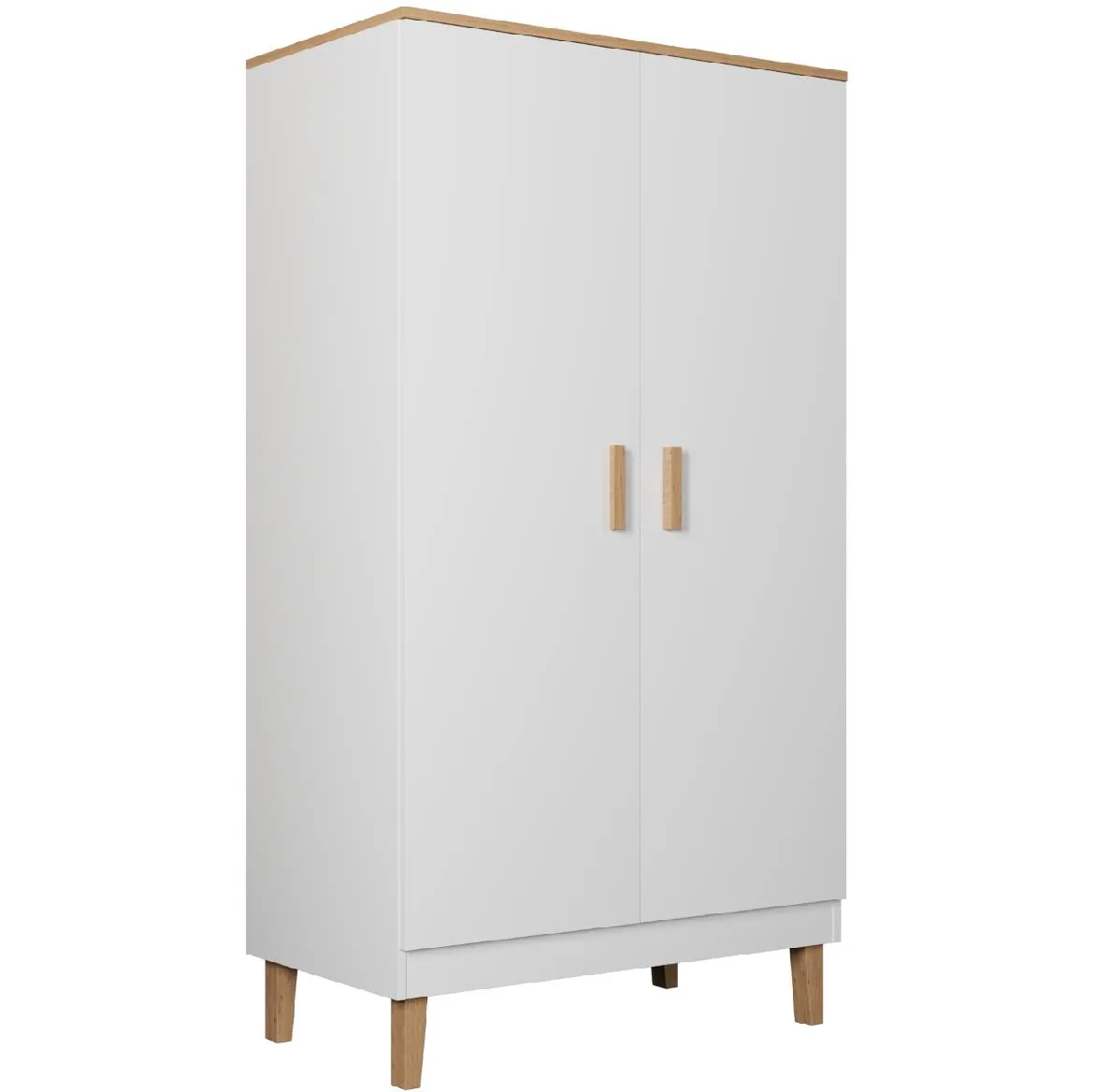 Denver ormar 2 vrata 100x55x184 cm beli