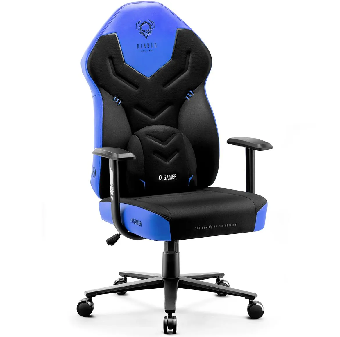Diablo X-Gamer 2.0 kancelarijska stolica 68,5x56x118 cm crno plava