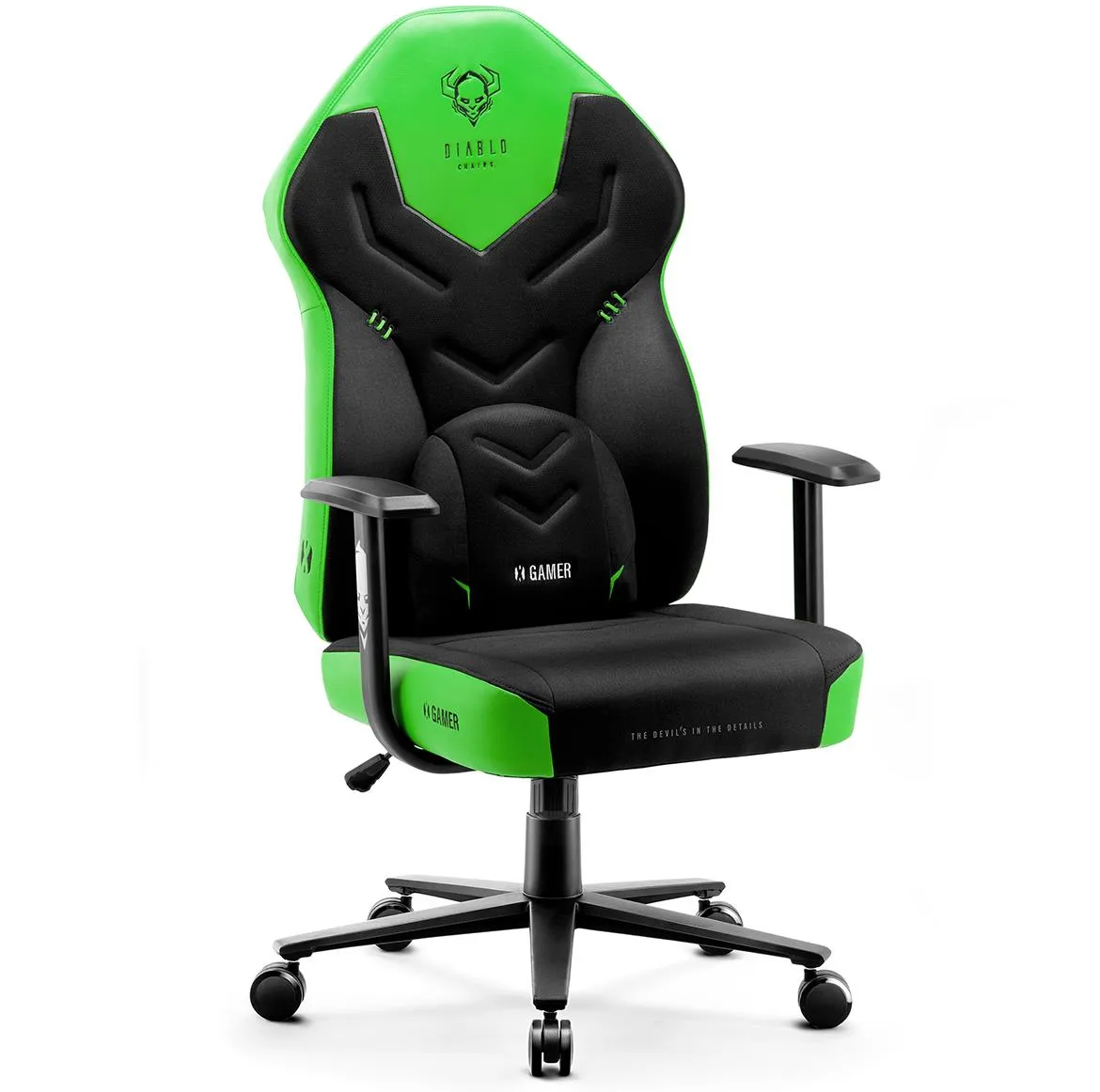 Diablo X-Gamer 2.0 kancelarijska stolica 68,5x56x118 cm crno zelena