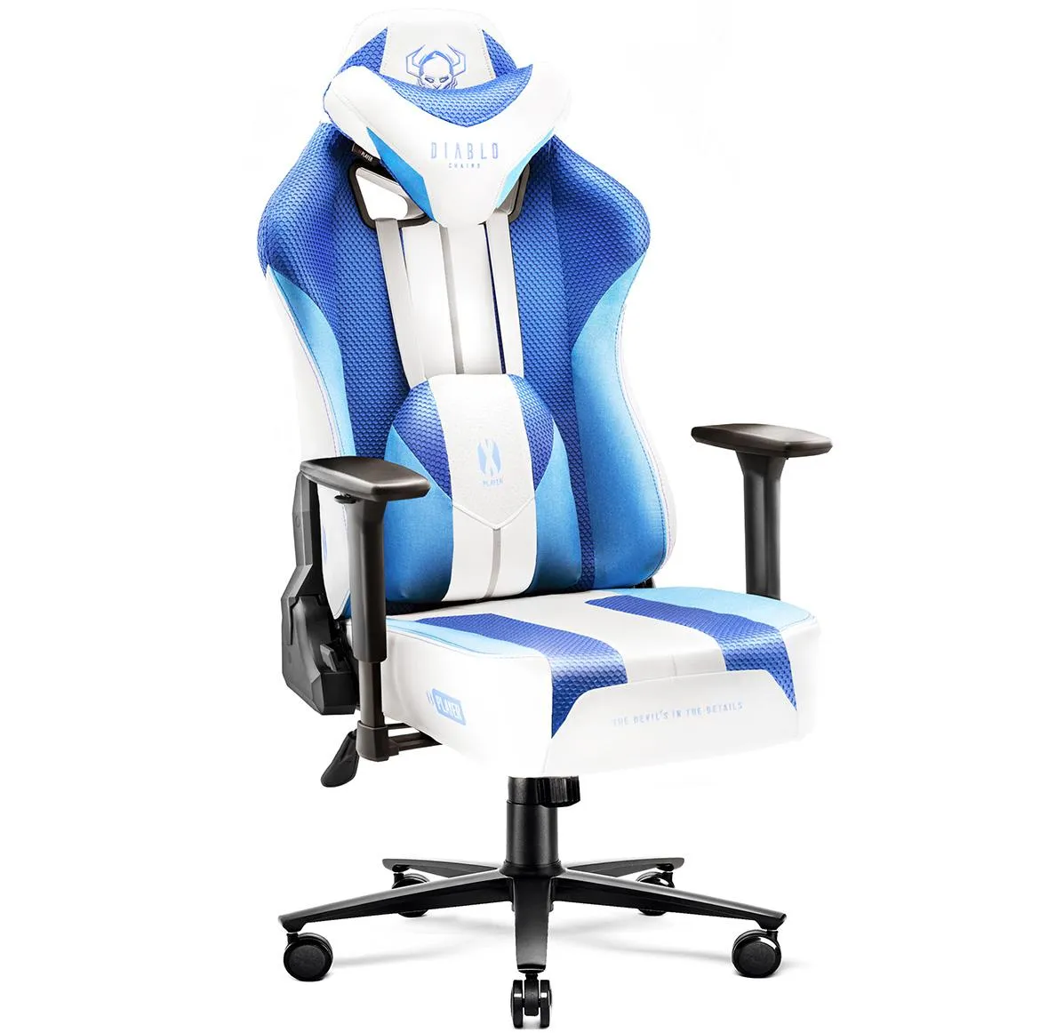 Diablo X-Player 2.0 kancelarijska stolica 68x53x124 cm belo plava