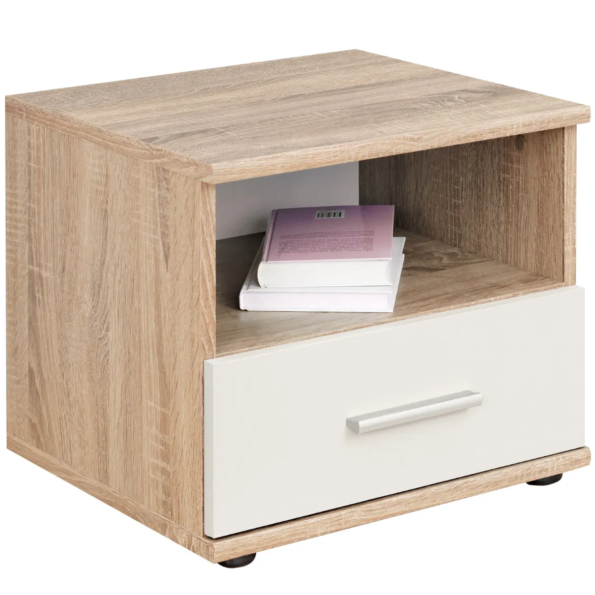 Dino nocni ormaric natur/beli