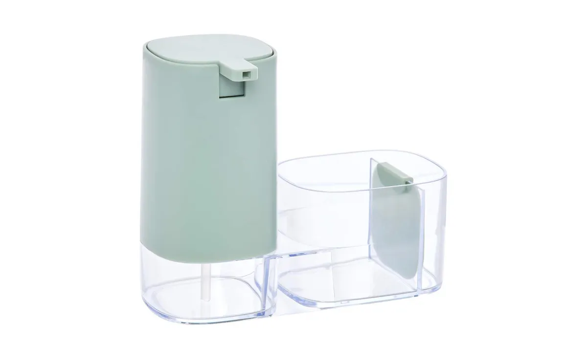 Dispenzer za sapun sa posudom za sudoperu Poly 19 cm zeleni