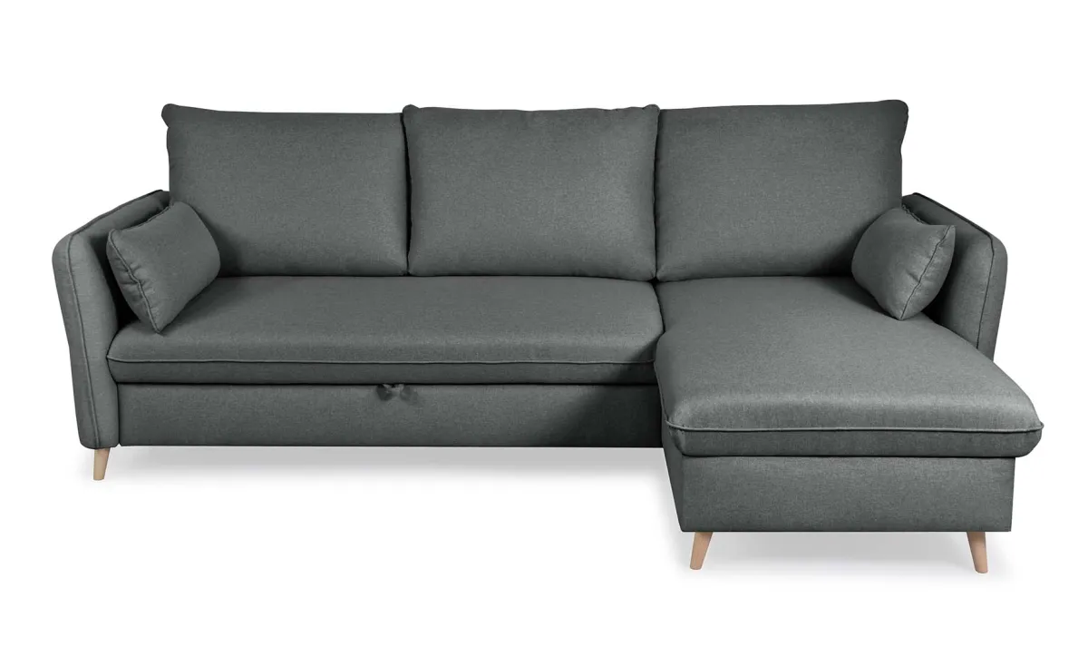 Divo ugaona garnitura sa ležajem univerzalna antracit 241x160x92cm