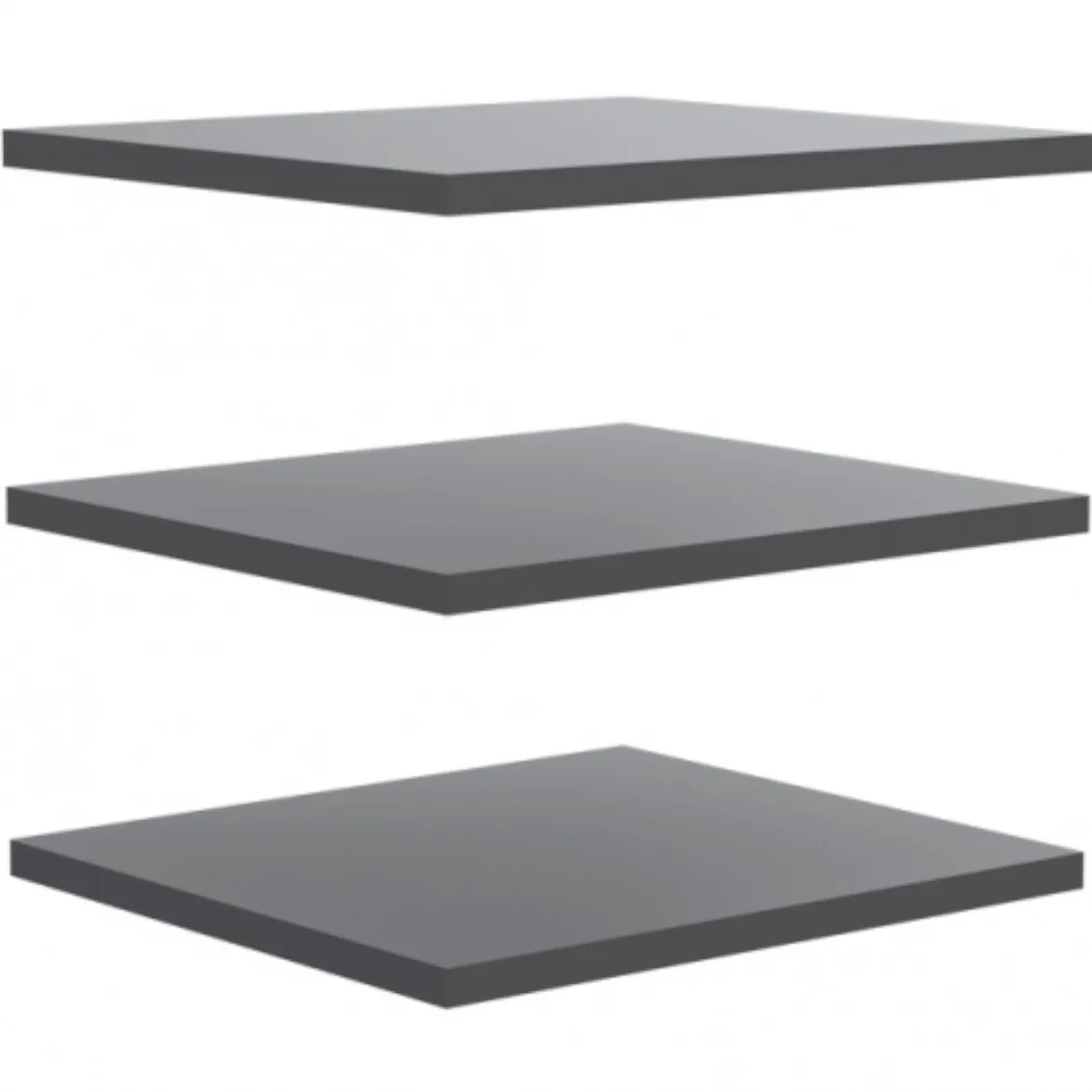 Dodatne police za Ormar 3 kom 57,8x42x2,2 cm